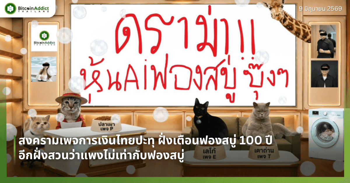 สงครามเพจการเงินไทยปะทุ ฝั่งเตือนฟองสบู่ 100 ปี อีกฝั่งสวนว่าแพงไม่เท่ากับฟองสบู่