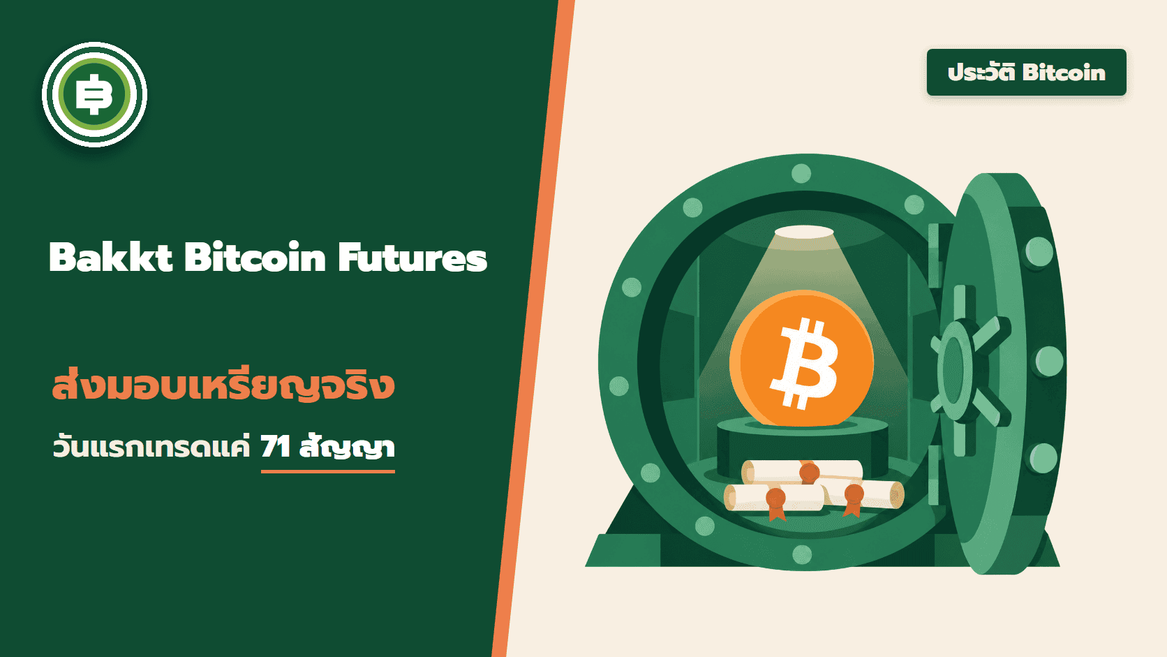 Bakkt เปิด Bitcoin Futures แบบส่งมอบเหรียญจริง 23 ก.ย. 2019 จากความหวังเงินสถาบันสู่วันแรกที่เทรดแค่ 71 สัญญา