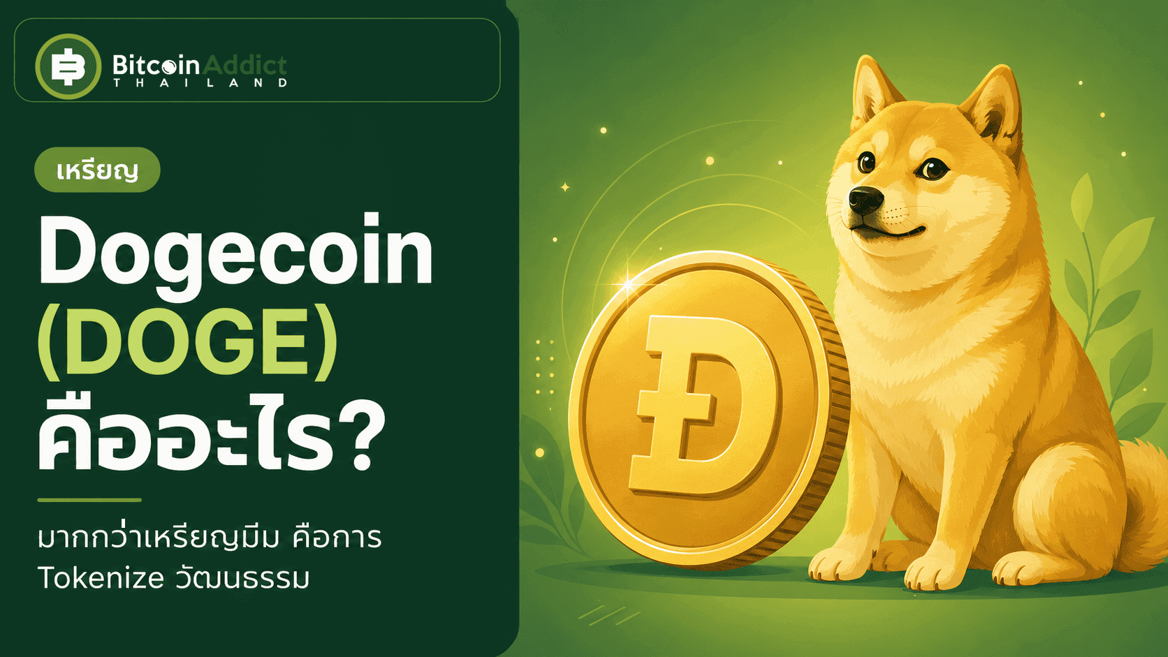 Dogecoin (DOGE) คืออะไร? มากกว่าเหรียญมีม คือการ Tokenize วัฒนธรรม (อัปเดต 2026)