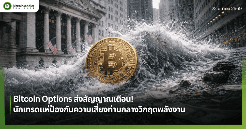 Bitcoin Options ส่งสัญญาณเตือน! นักเทรดแห่ป้องกันความเสี่ยงท่ามกลางวิกฤตพลังงาน