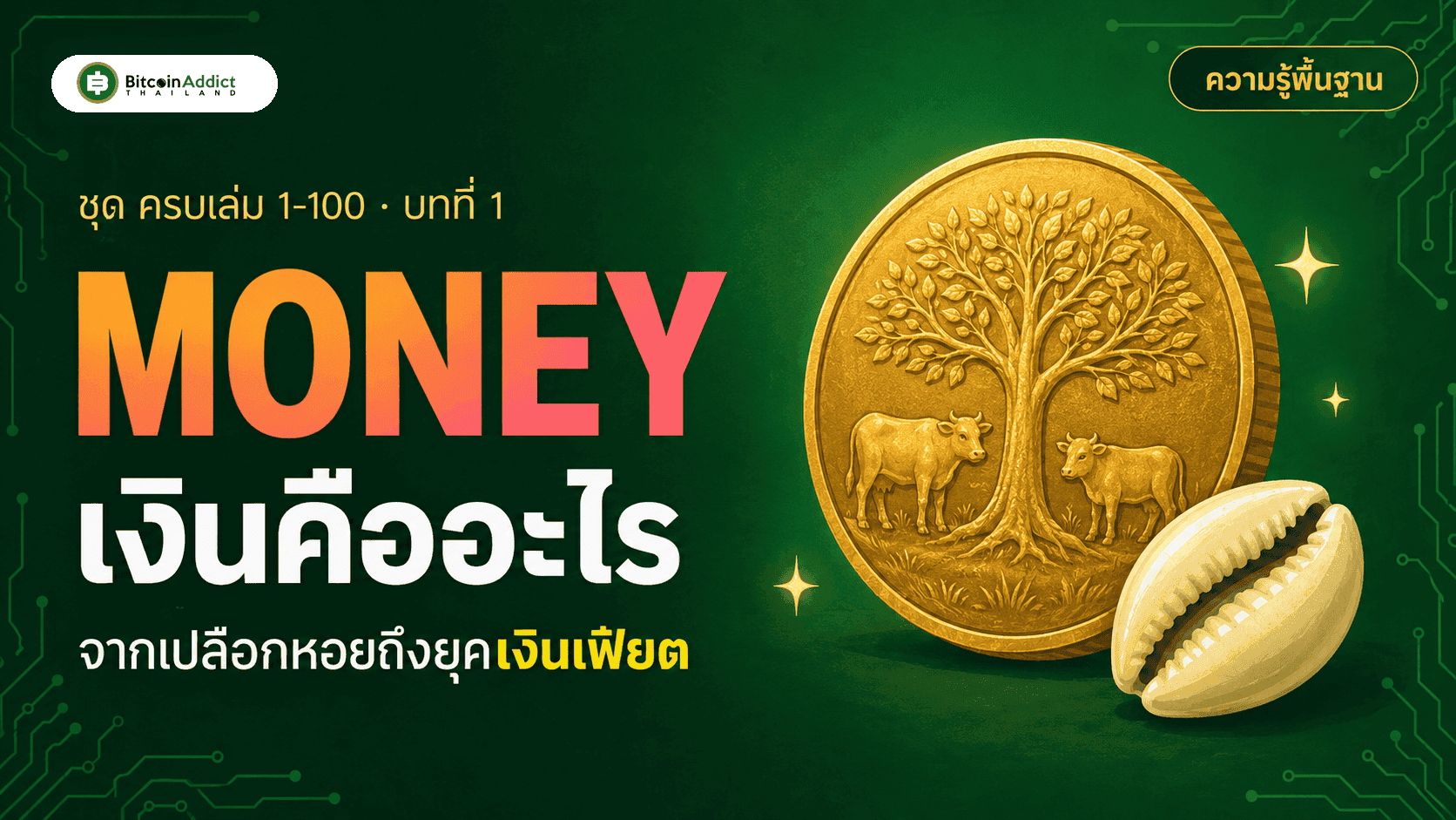 เงินคืออะไร? จากเปลือกหอยถึงยุคเงินเฟียต เข้าใจเงินก่อนเข้าใจ Bitcoin (อัปเดต 2026)